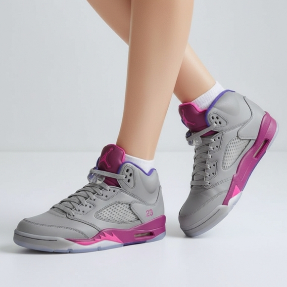 grey and pink retro 5